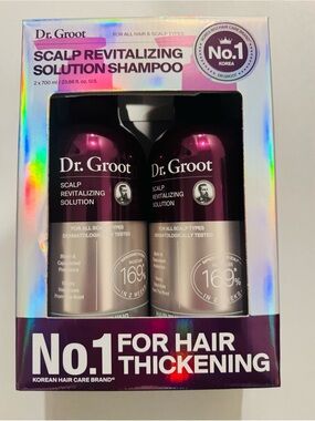 Dr Groot Scalp Revitalizing Solution Hair Thickening Shampoo x2